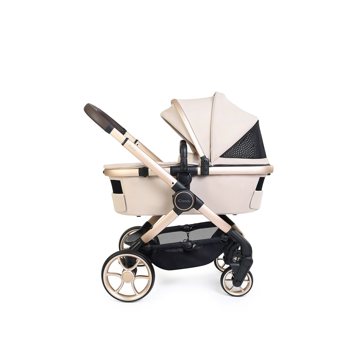 iCandy Peach 8 Editions Maxi-Cosi Cabriofix iSize Car Seat & Base Bundle - Biscotti