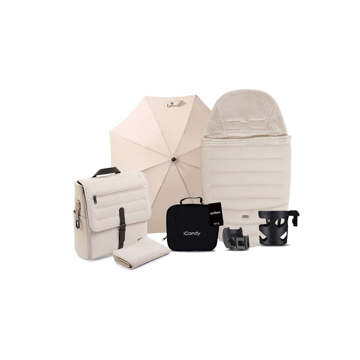 iCandy Peach 8 Editions Maxi-Cosi Cabriofix iSize Car Seat & Base Bundle - Biscotti