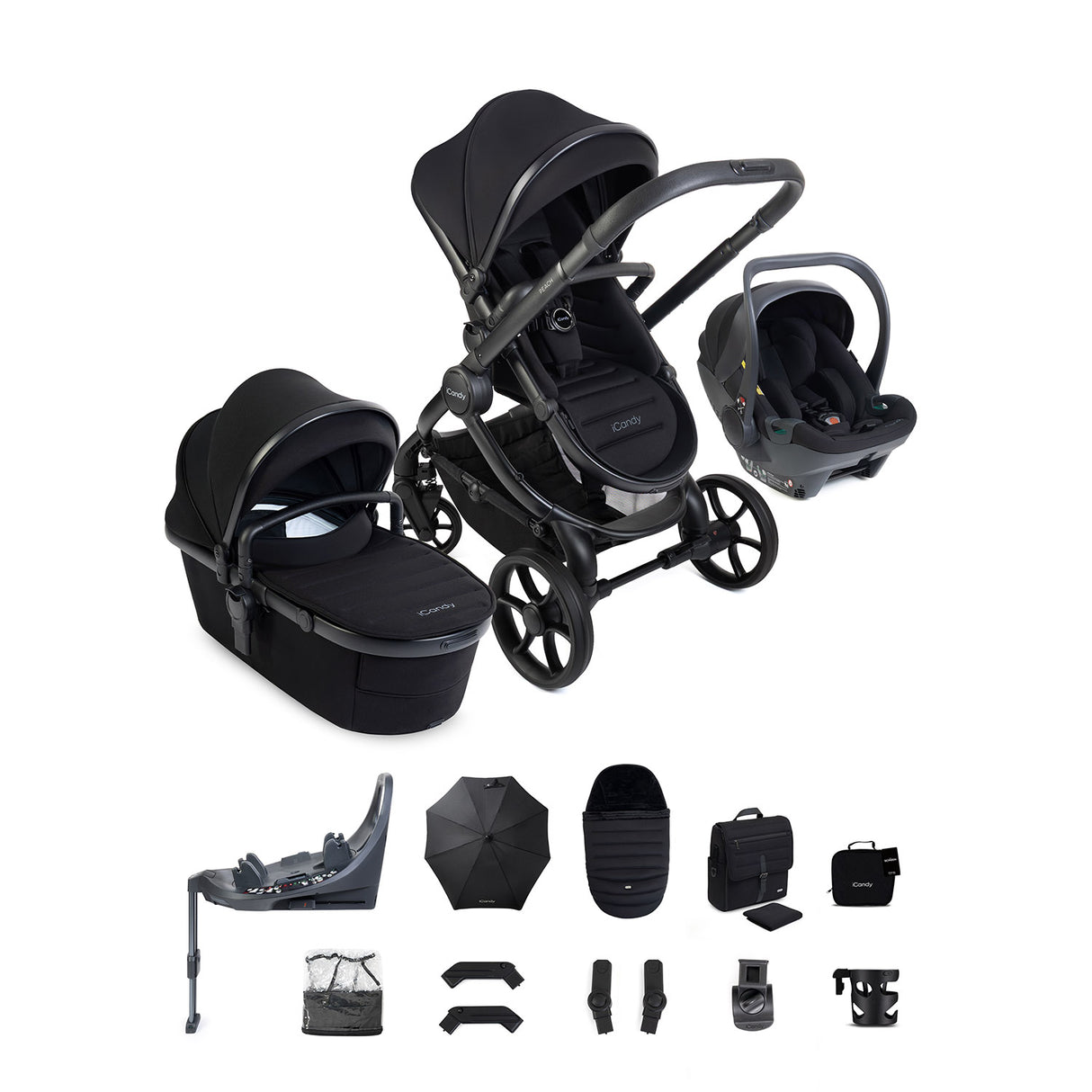iCandy Peach 8 Cocoon 360 Car Seat & Base Bundle - Black