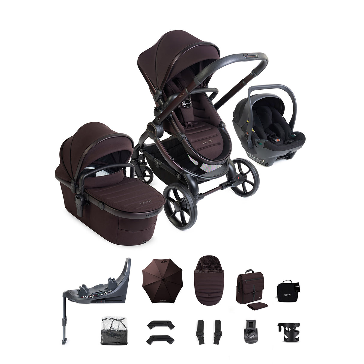 iCandy Peach 8 Editions Cocoon 360 Car Seat & Base Bundle - Coffee Bean