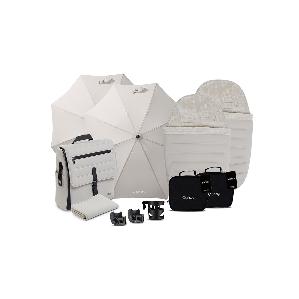 iCandy Peach 8 Double Complete Accessory Bundle - Taupe