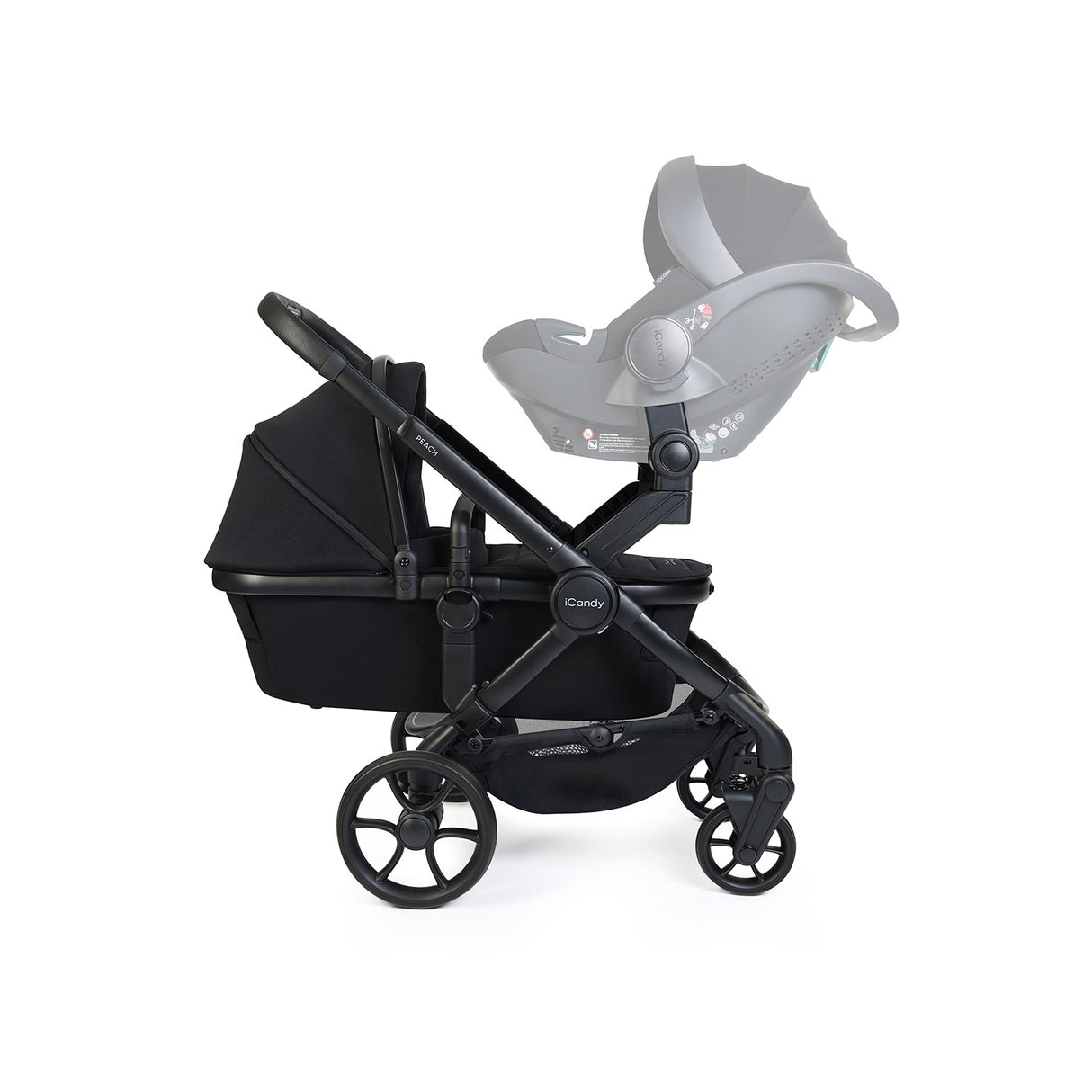 iCandy Peach 8 Twin Pushchair & Carrycot Combo - Black