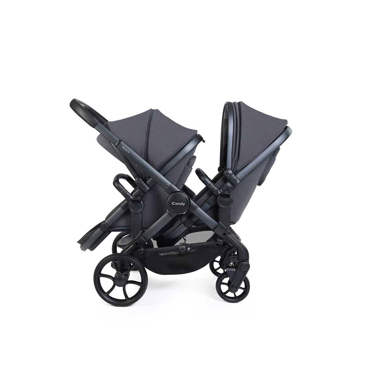 iCandy Peach 8 Twin Pushchair & Carrycot Combo - Grey