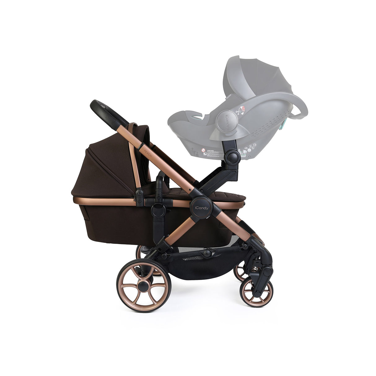 iCandy Peach 8 Editions Twin Pushchair & Carrycot Combo - Pecan