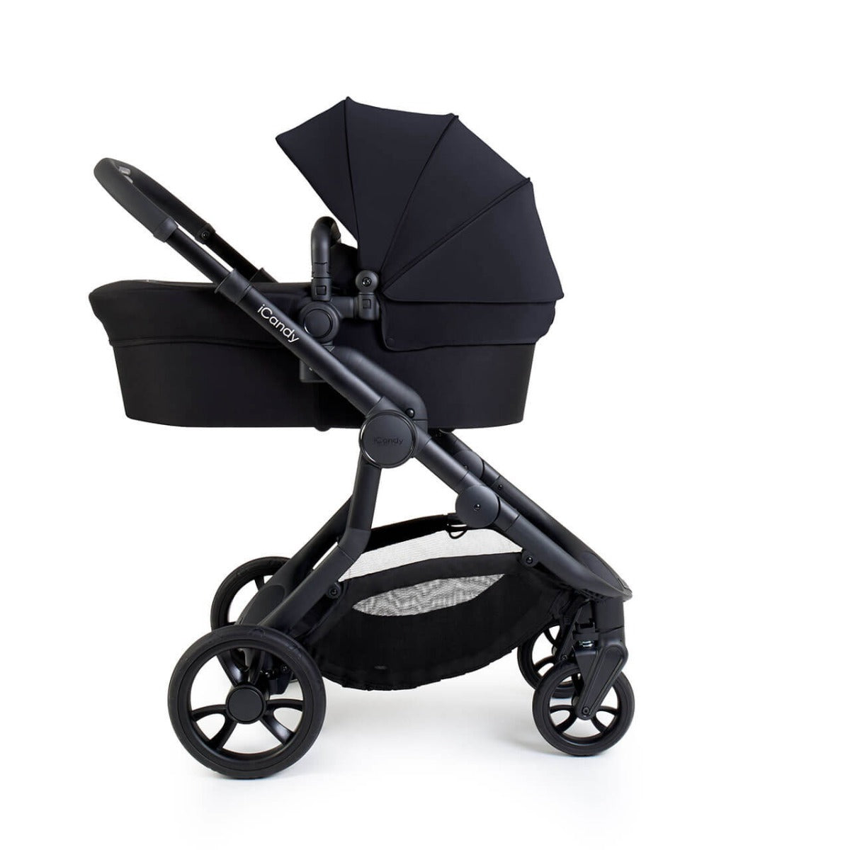 iCandy Orange 4 Double Pushchair with Complete Accessory Bundle - Black Edition