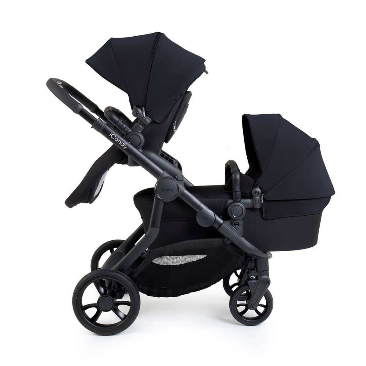 iCandy Orange 4 Travel System Bundle with Maxi-Cosi Pebble 360 Pro2 & Rotating Base - Black Edition