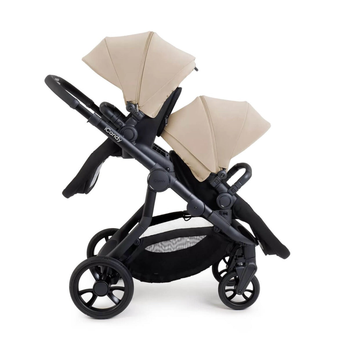 iCandy Orange 4 Twin Cocoon i-Size Complete Travel System Bundle - Latte