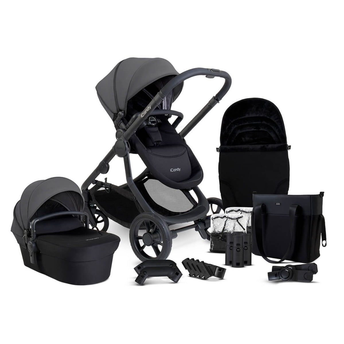 iCandy Orange 4 Travel System Bundle with Maxi-Cosi Pebble 360 Pro2 & Rotating Base - Fossil