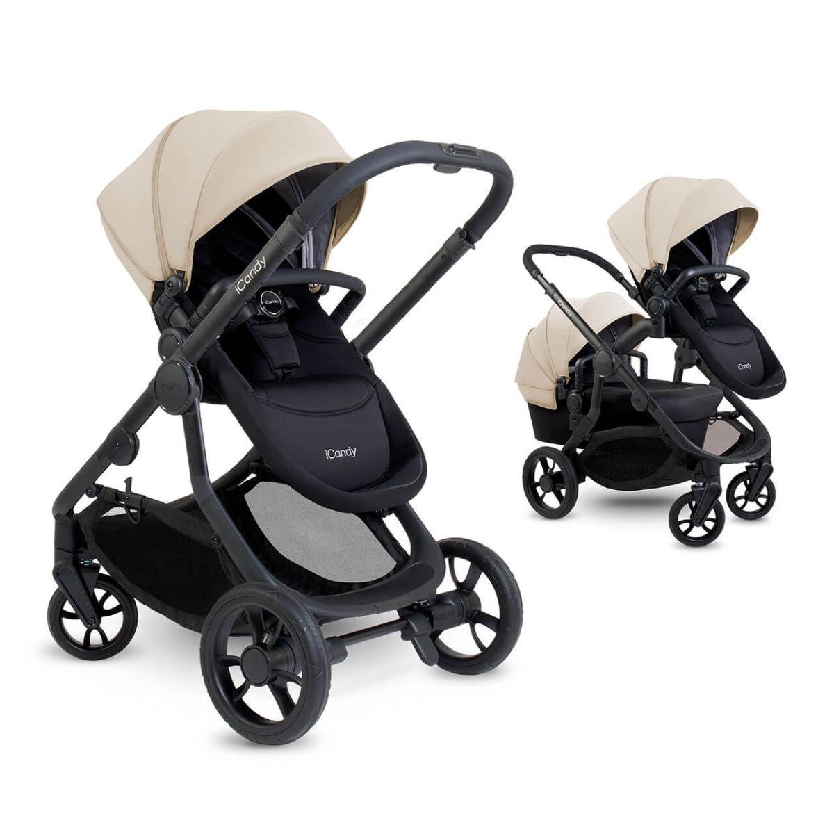 iCandy Orange 4 Travel System Bundle with Cocoon & Base - Latte