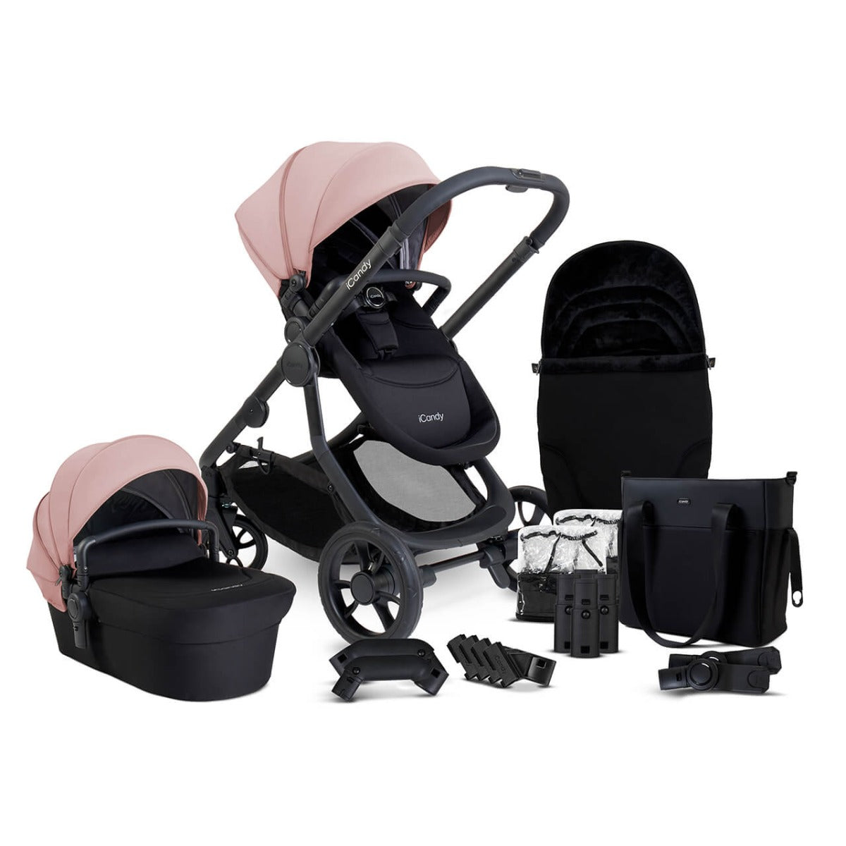 iCandy Orange 4 Travel System Bundle with Cocoon & Base - Rose