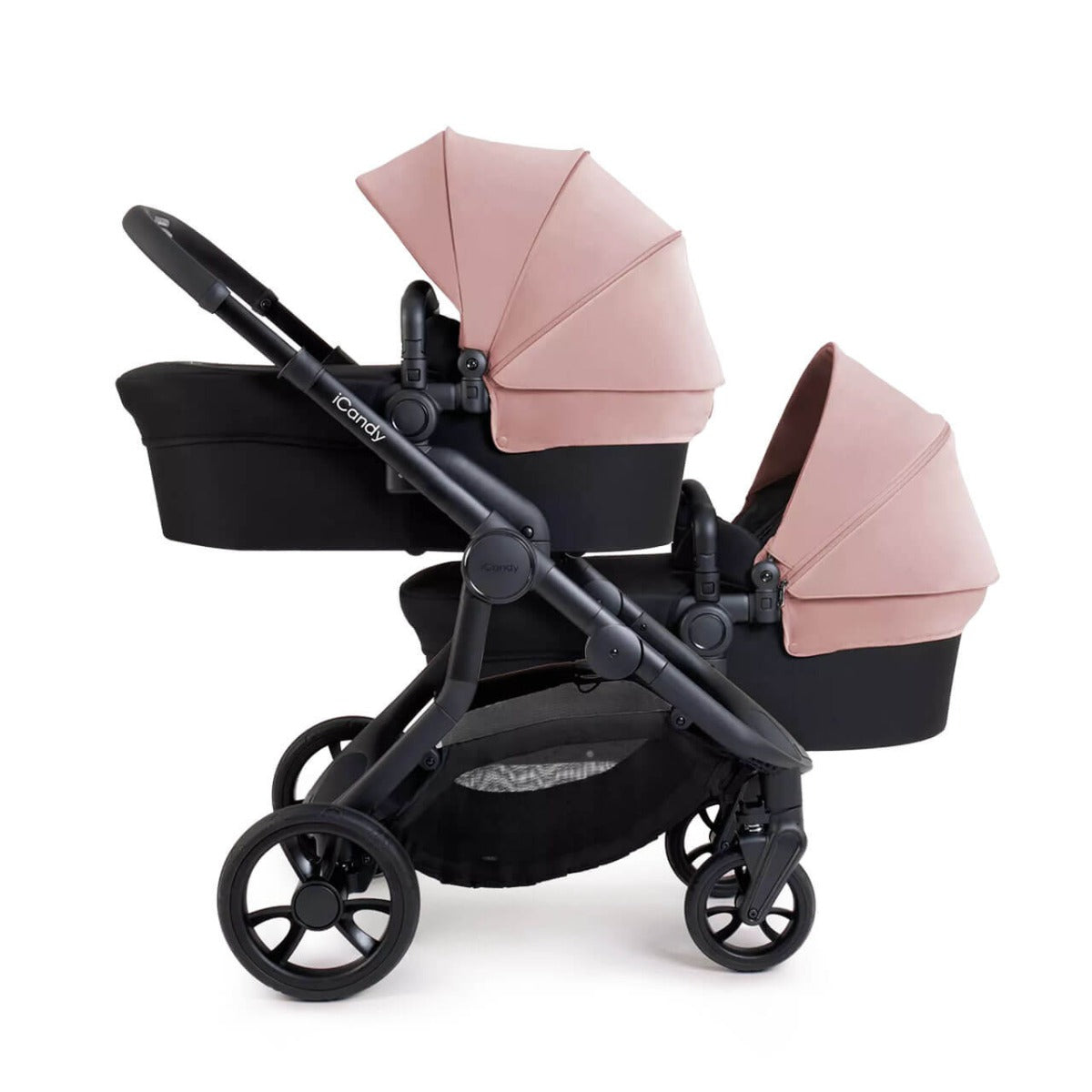 iCandy Orange 4 Twin Pushchair with Complete Accessory Bundle - Rose