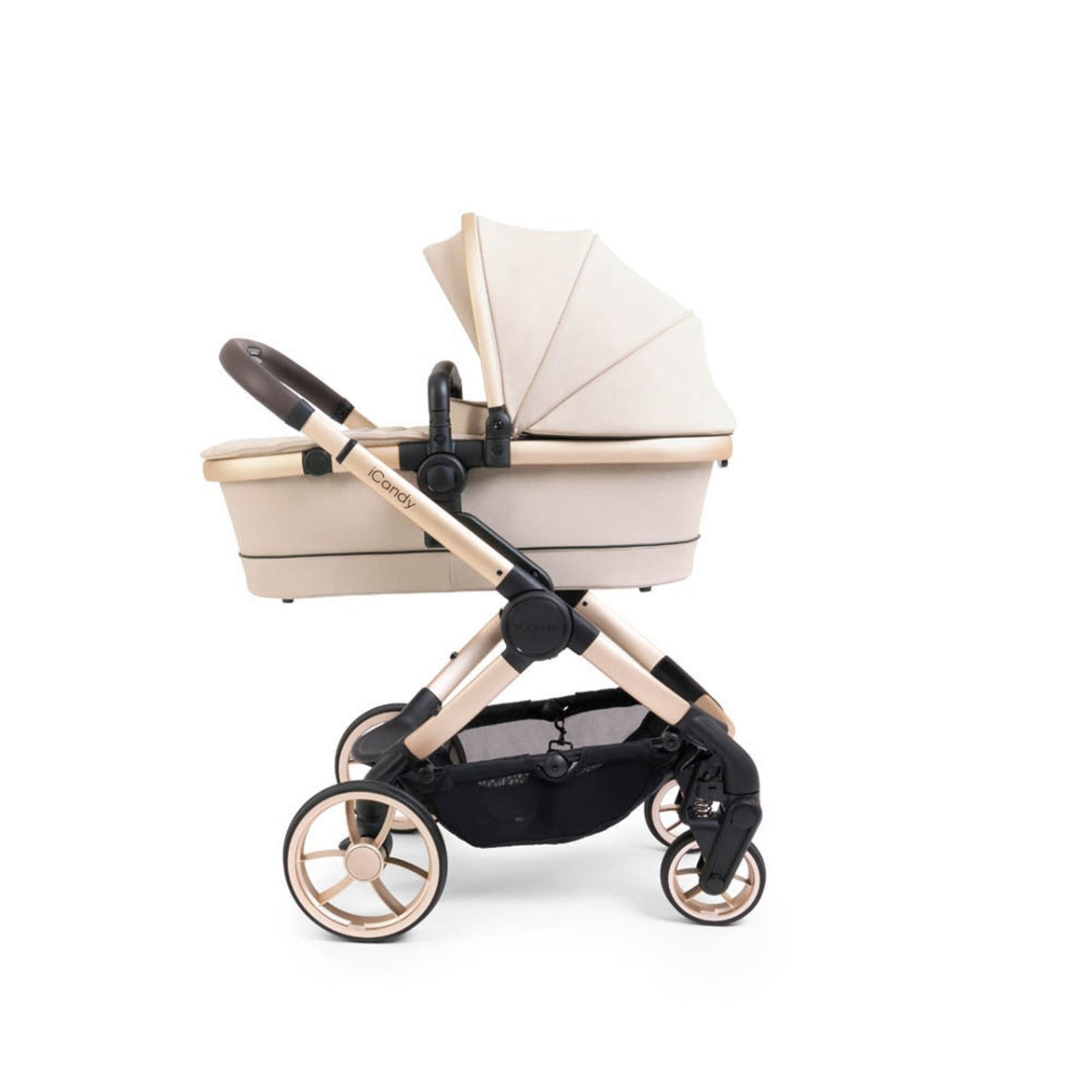 iCandy Peach 7 Travel System Bundle with Maxi-Cosi Cabriofix iSize Car Seat & Base - Biscotti