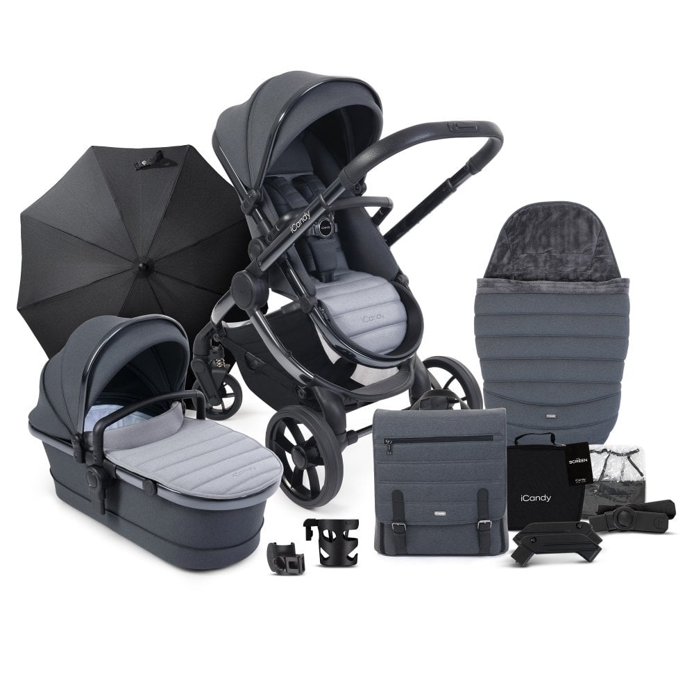 iCandy Peach 7 Travel System Bundle with Maxi-Cosi Cabriofix iSize Car Seat & Base - Truffle