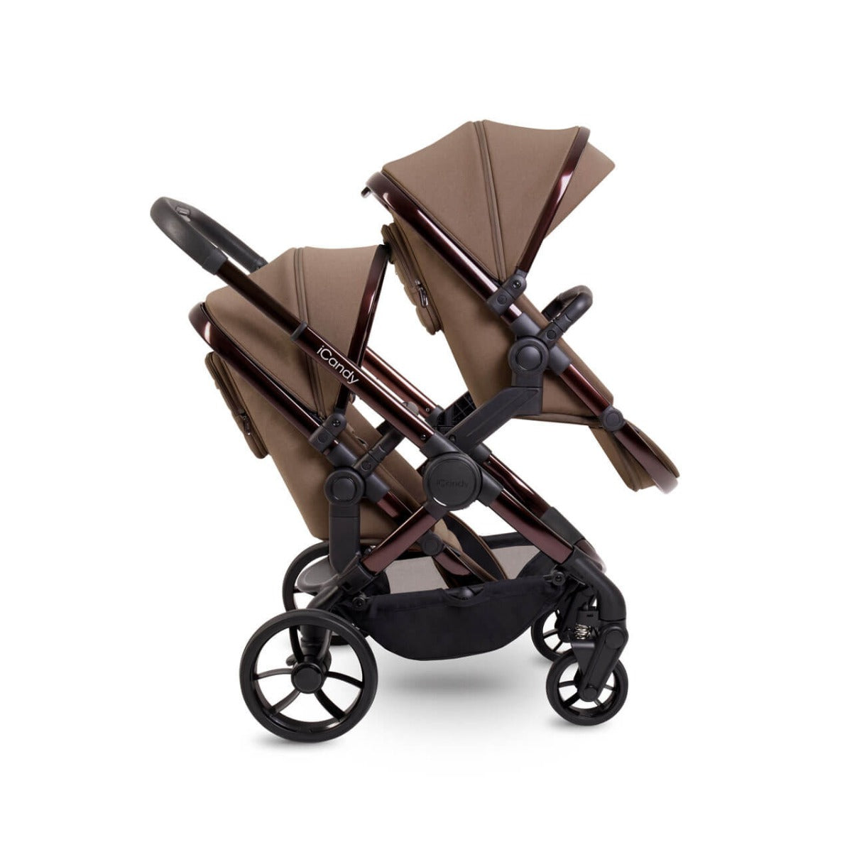 iCandy Peach 7 Twin Pushchair Travel System Bundle with Cocoon iSize Car Seat & Base - Coco