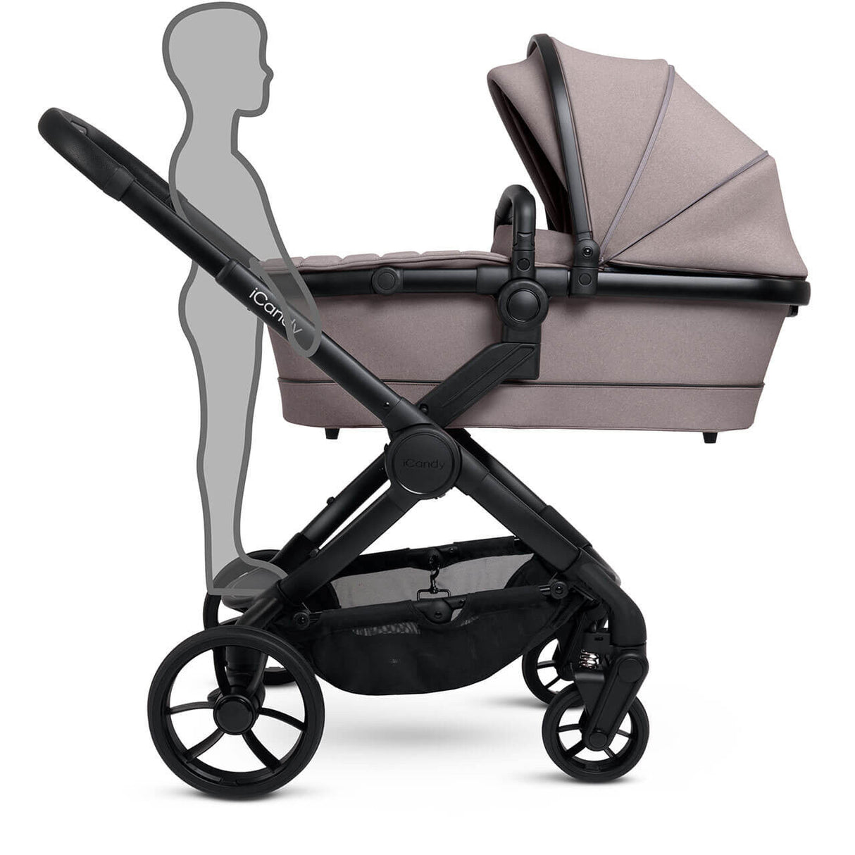 iCandy Peach 7 Travel System Bundle with Maxi-Cosi Cabriofix iSize Car Seat & Base - Porcini