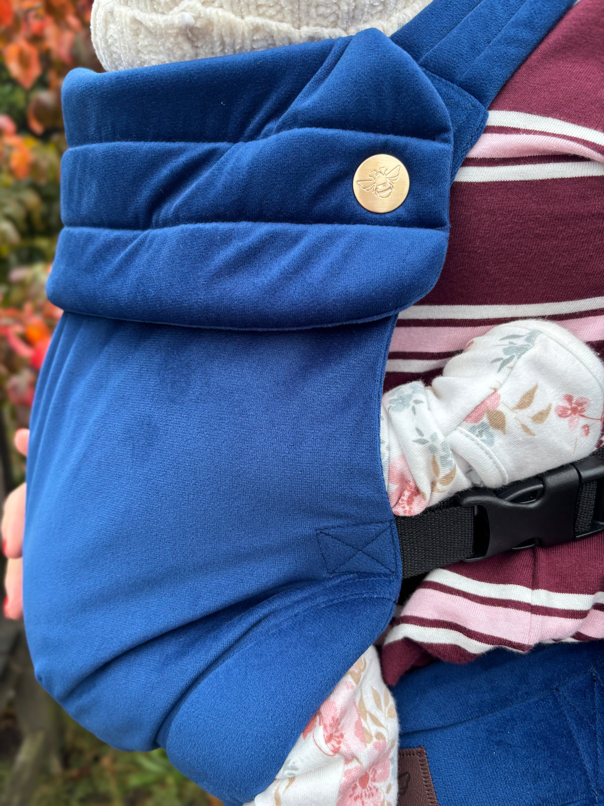 Velvet Baby Carrier - True Blue