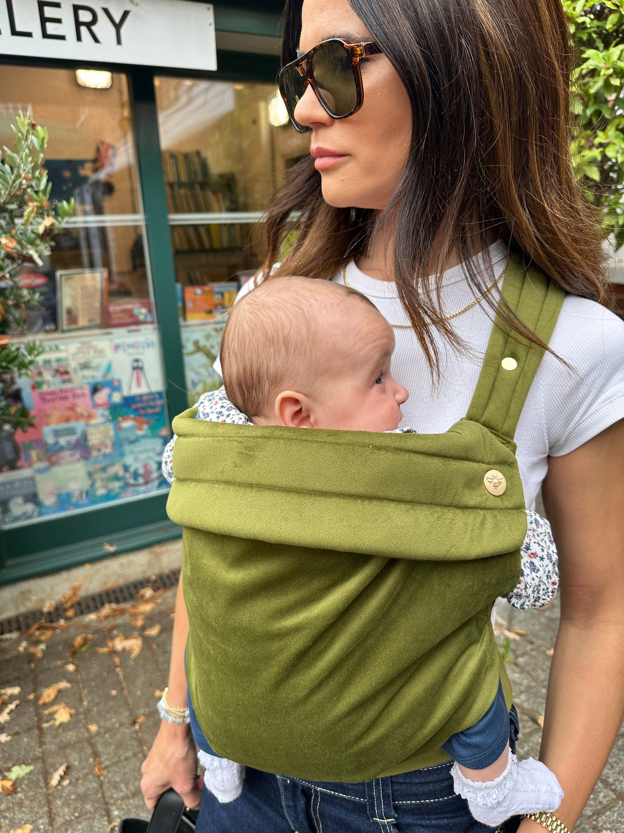 Velvet Baby Carrier - Cedar Green