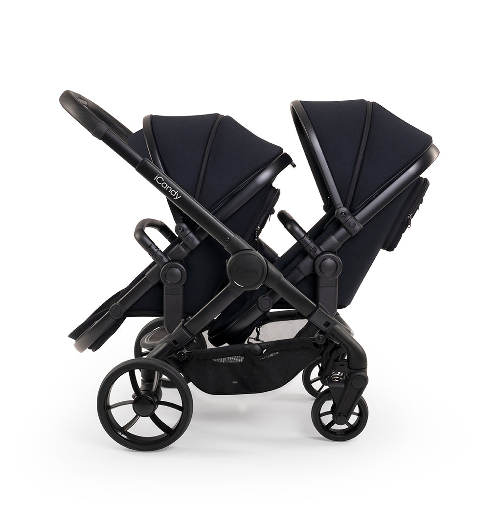 iCandy Peach 7 Double Pushchair - Black Edition