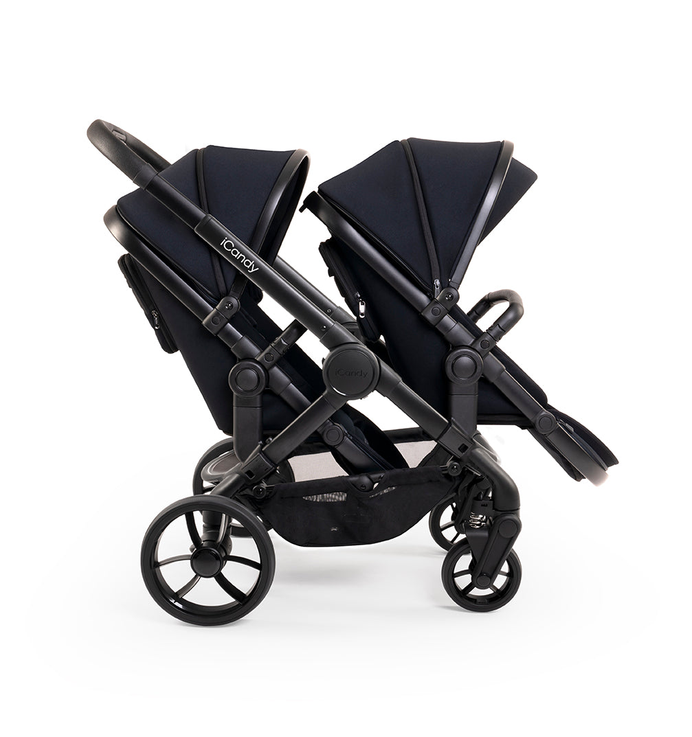 iCandy Peach 7 Double Pushchair - Black Edition