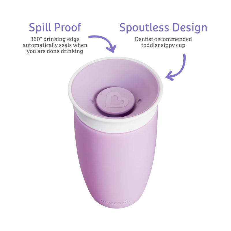 Munchkin Miracle Sippy Cup 10Oz - Purple