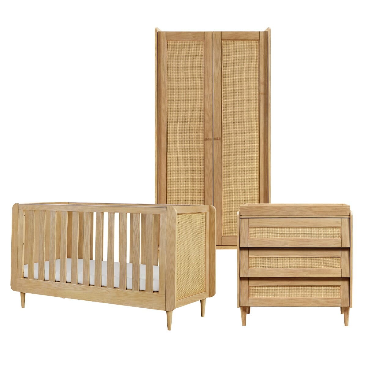 Tutti Bambini Japandi 3pc Room Set - Light Oak