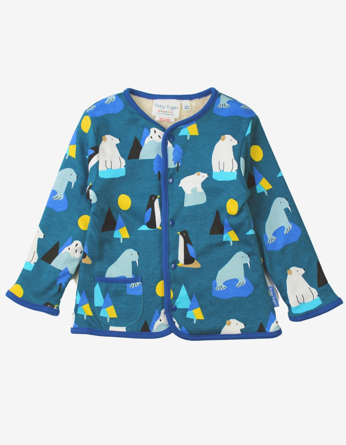 Toby Tiger Organic Arctic Print Reversible Jacket
