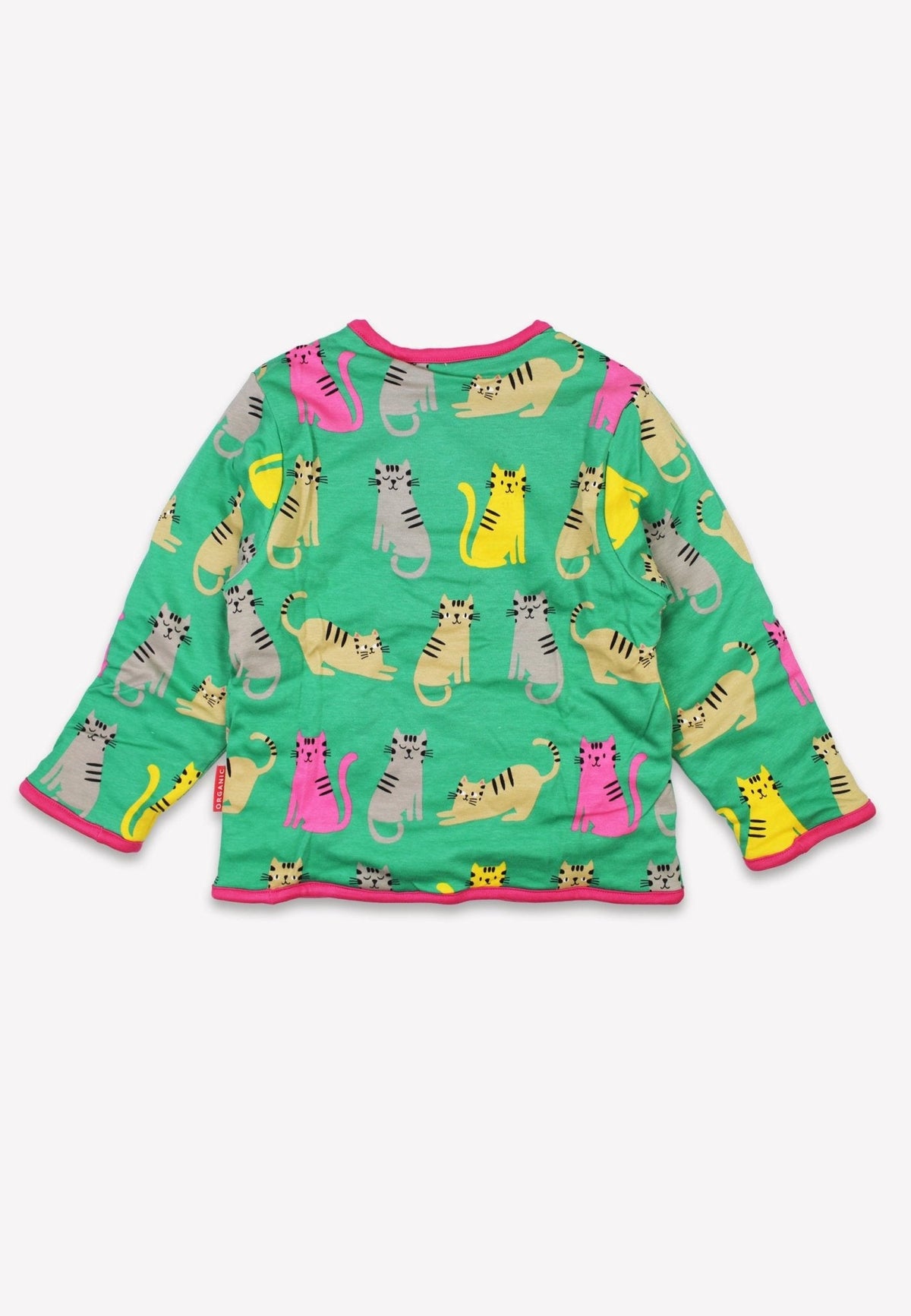 Toby Tiger Organic Kitten Print Reversible Jacket