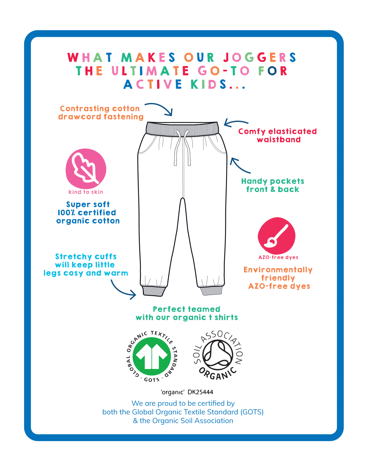 Toby Tiger Organic Green Joggers