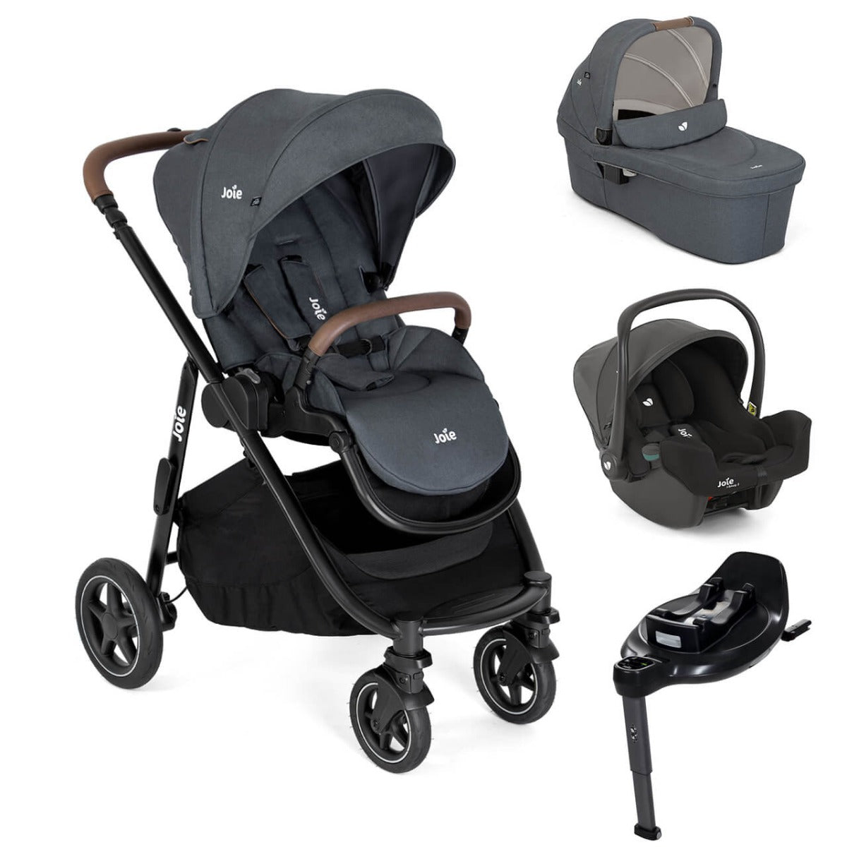 Joie Versatrax On The Go Encore Travel System Bundle - Moonlight