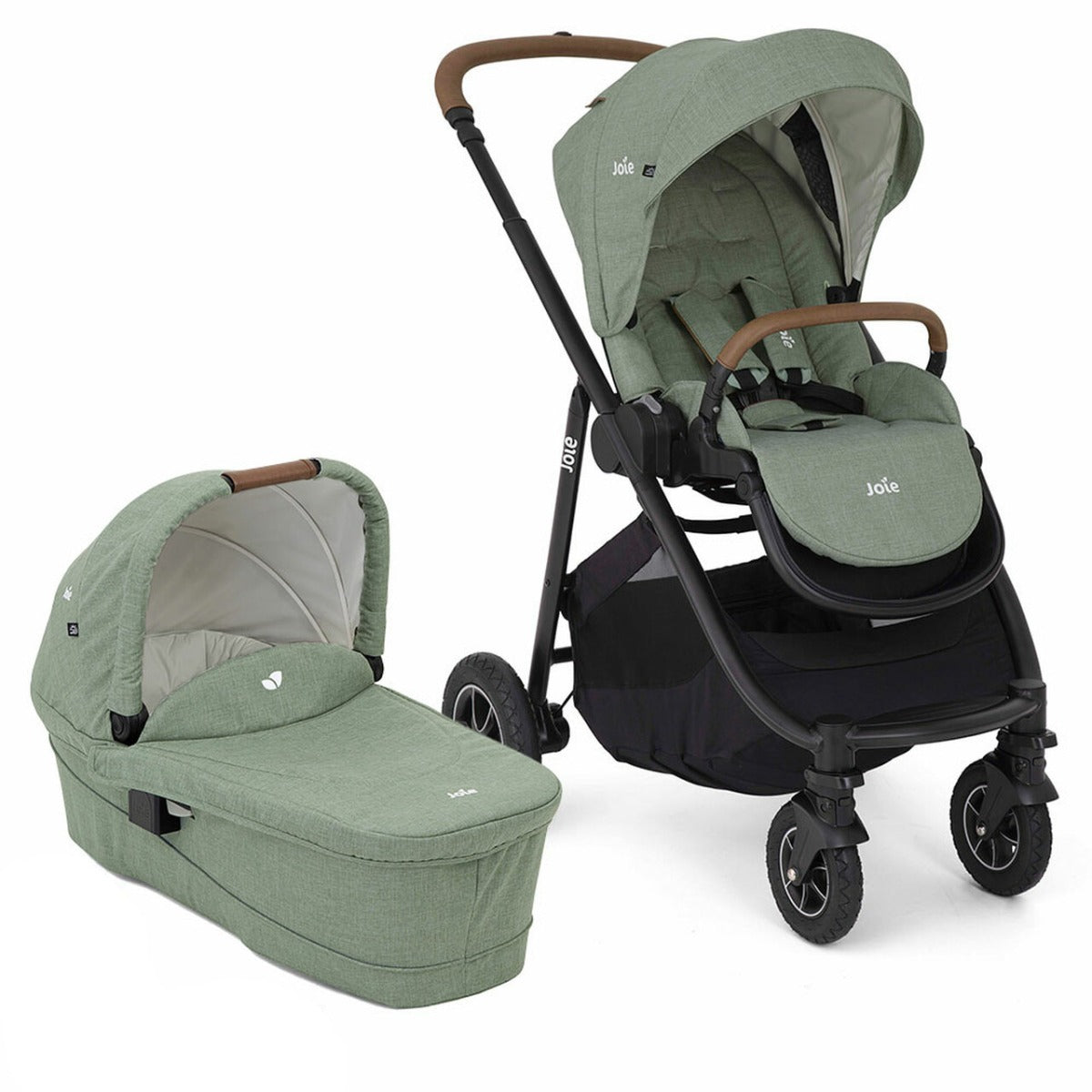 Joie Versatrax with Ramble XL Carrycot - Laurel