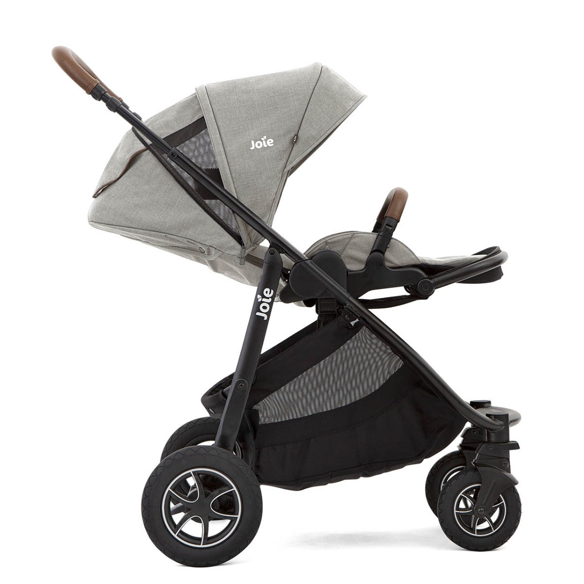 Joie Versatrax with Ramble XL Carrycot - Pebble