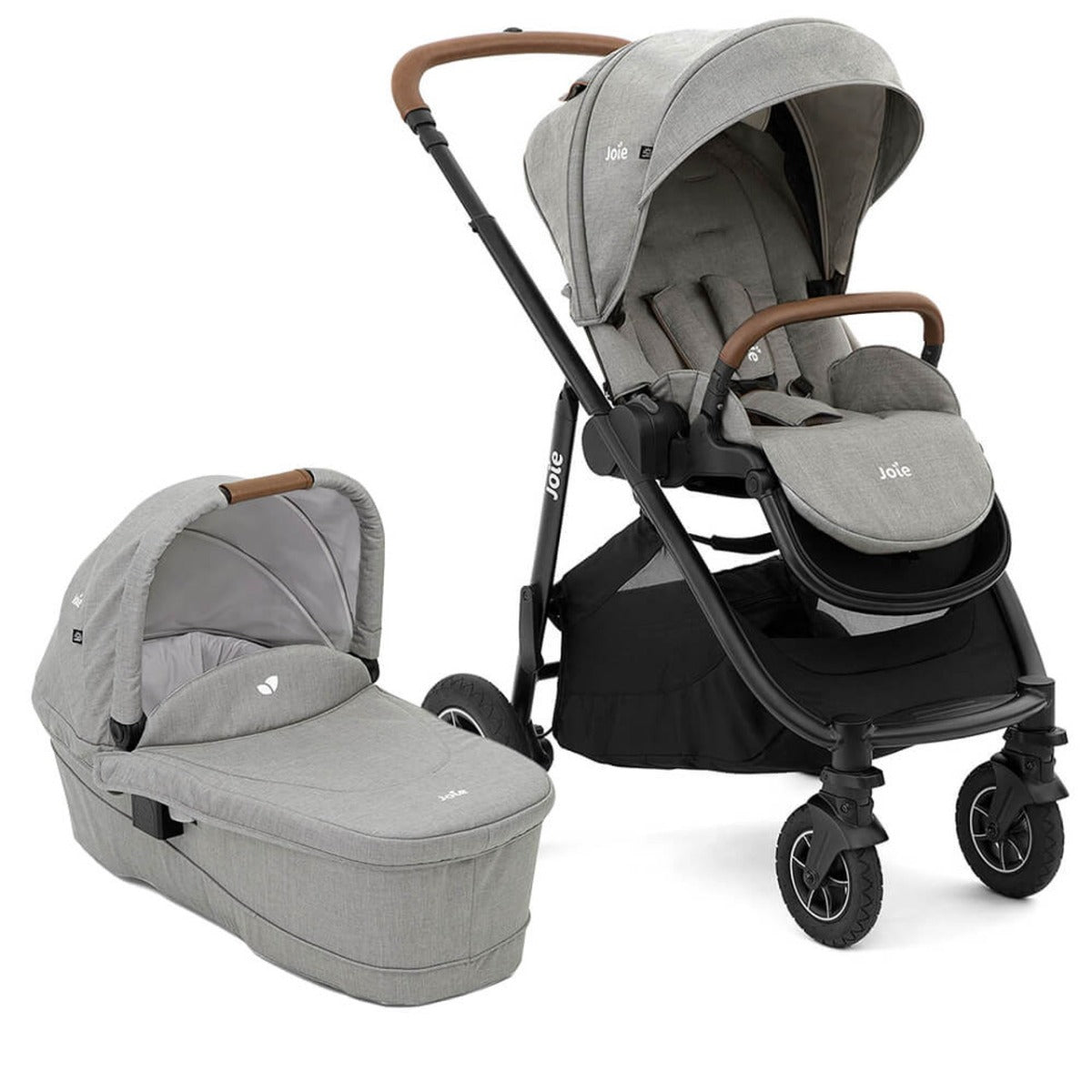 Joie Versatrax with Ramble XL Carrycot - Pebble