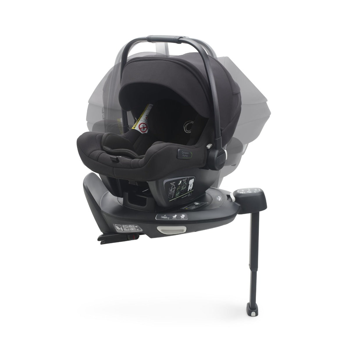 Bugaboo Turtle Air by Nuna Car Seat + 360 Rotating Base - Black