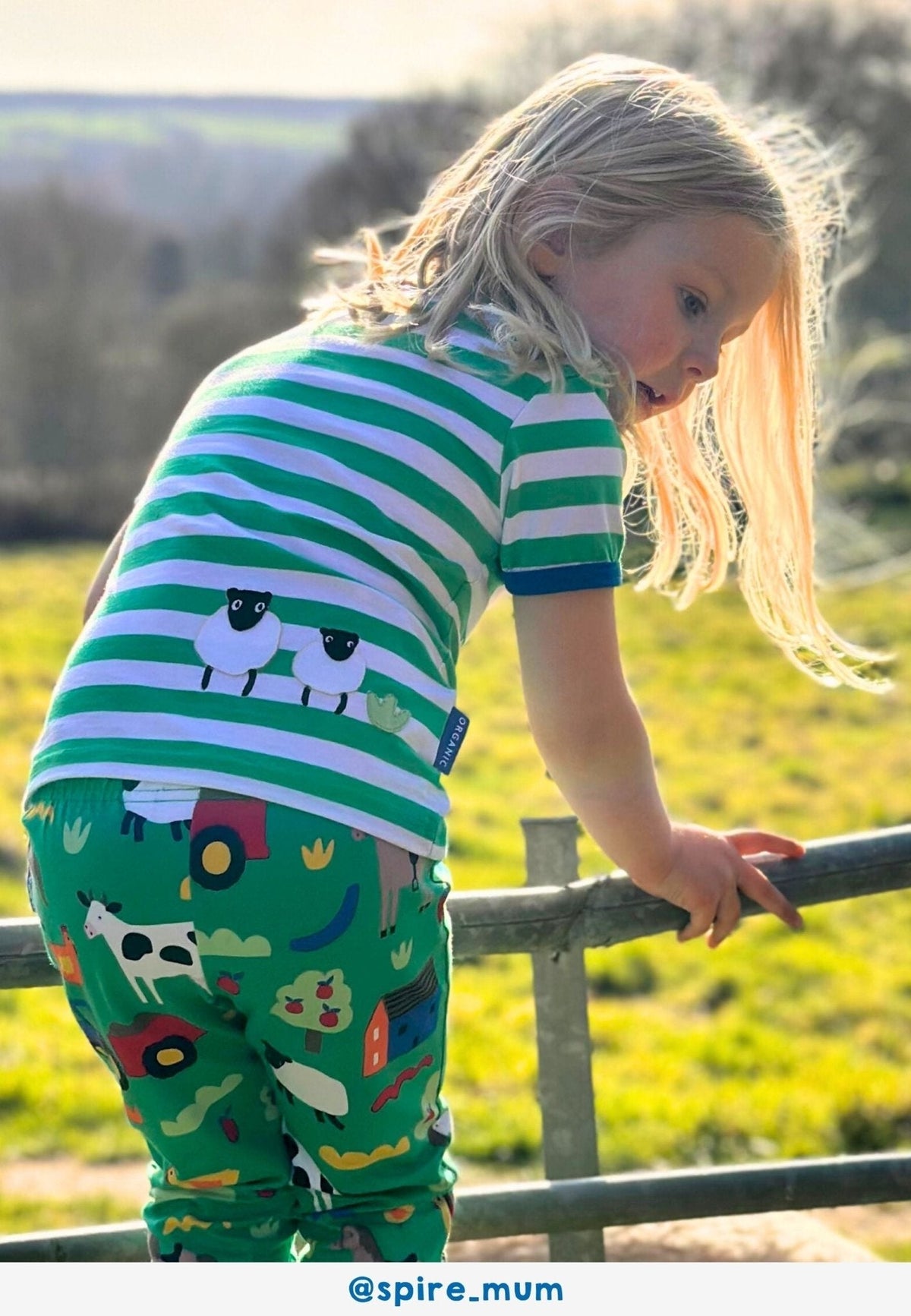 Toby Tiger Organic Hillside Print Leggings