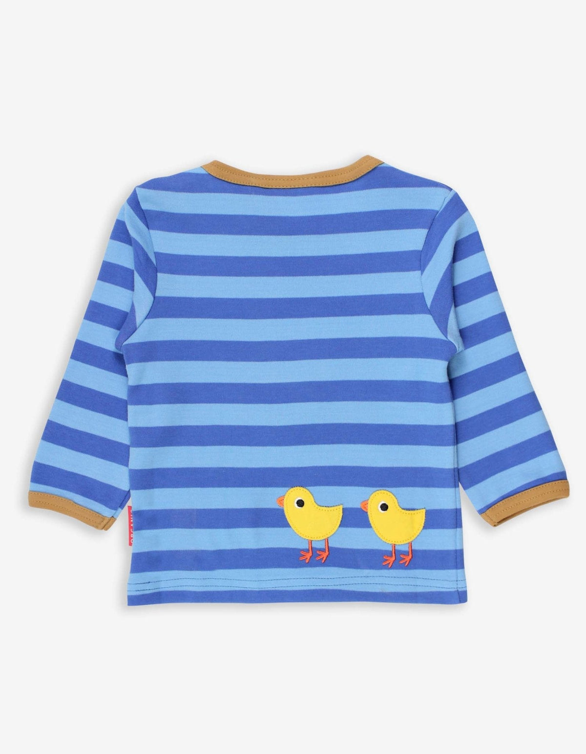 Toby Tiger Organic Clucky Chicken Applique Long-Sleeved T-Shirt