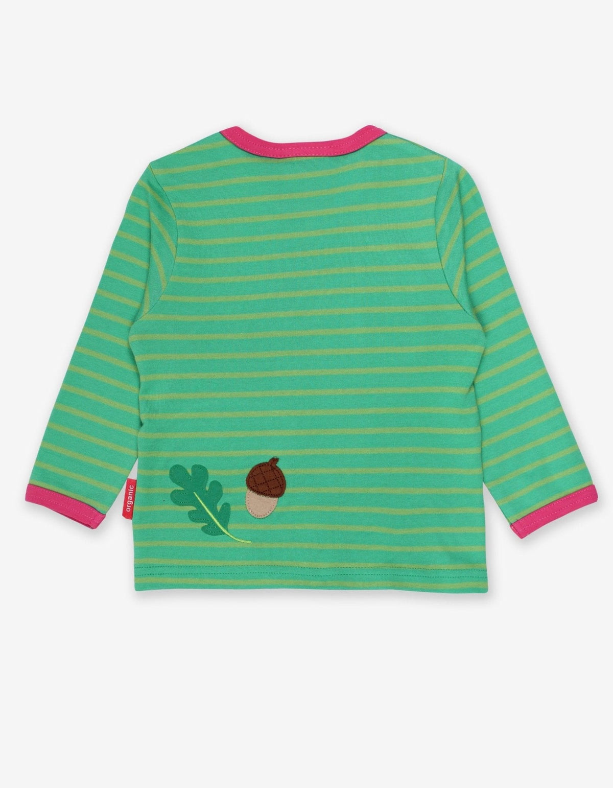 Toby Tiger Organic Squirrel Applique Long-Sleeved T-Shirt