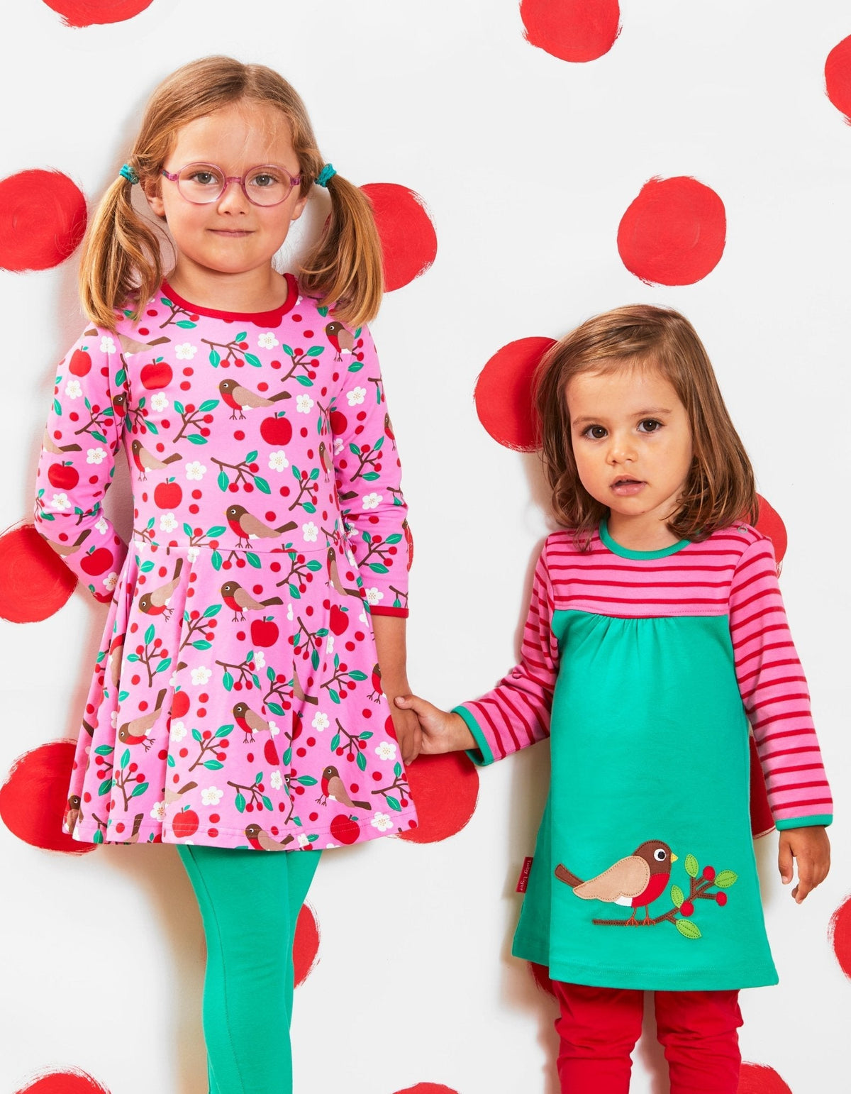 Toby Tiger Organic Robin Applique Dress