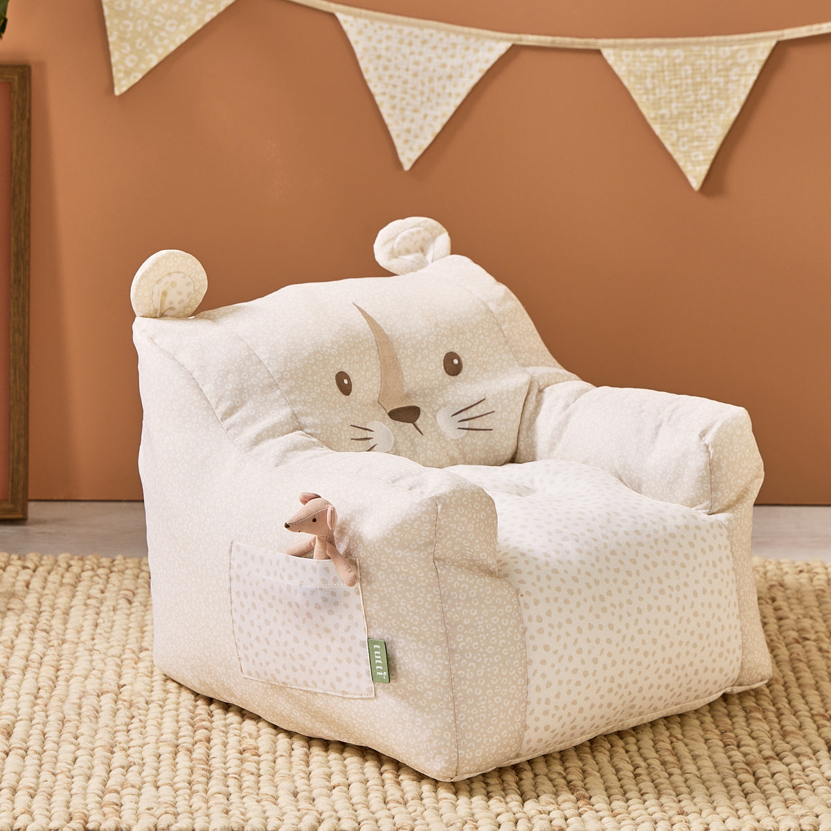 Tutti Bambini Larry Leopard Beanbag Chair - Love Cats