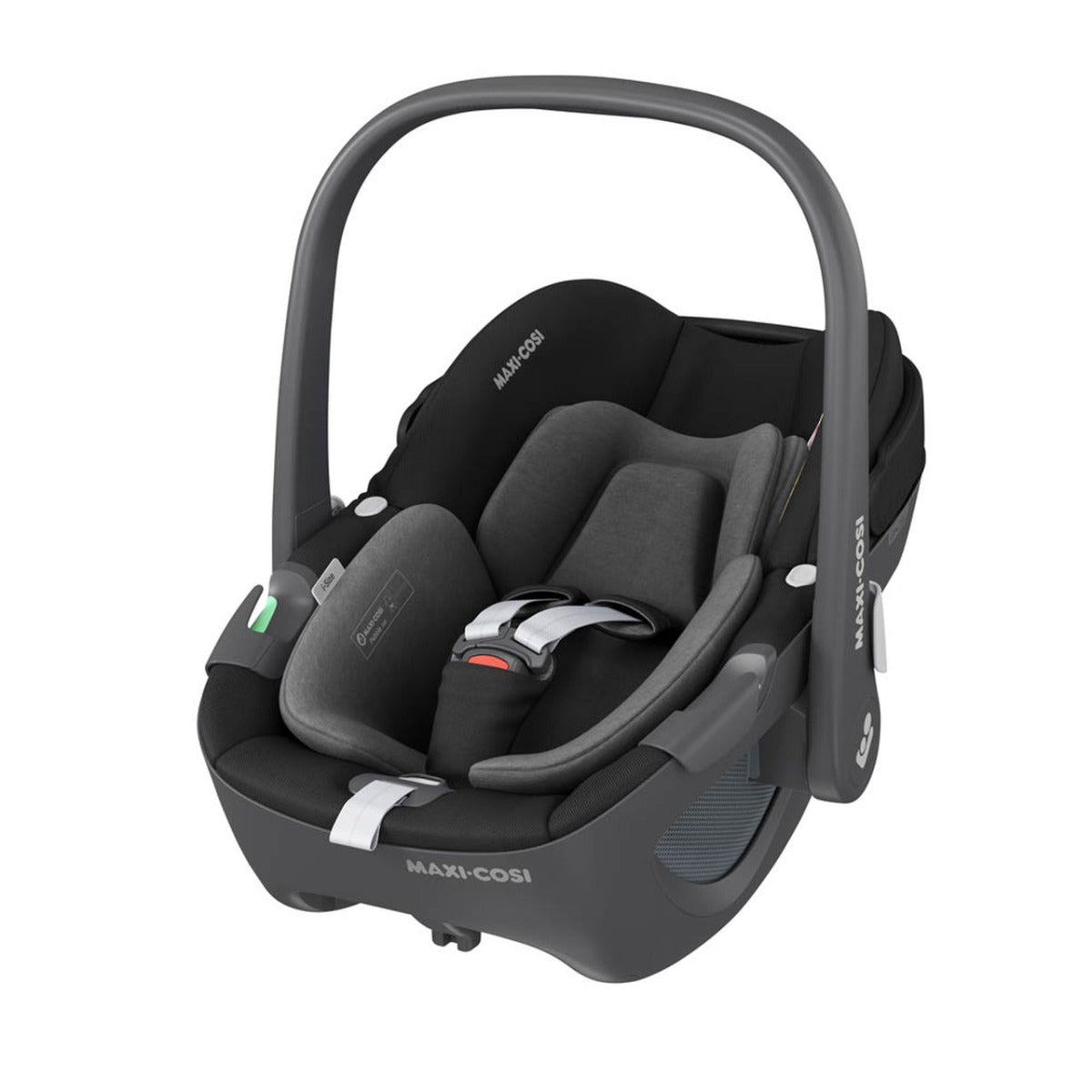 iCandy Peach 7 Double Travel System Bundle with Maxi-Cosi Pebble 360 iSize Car Seat & Base - Black Edition