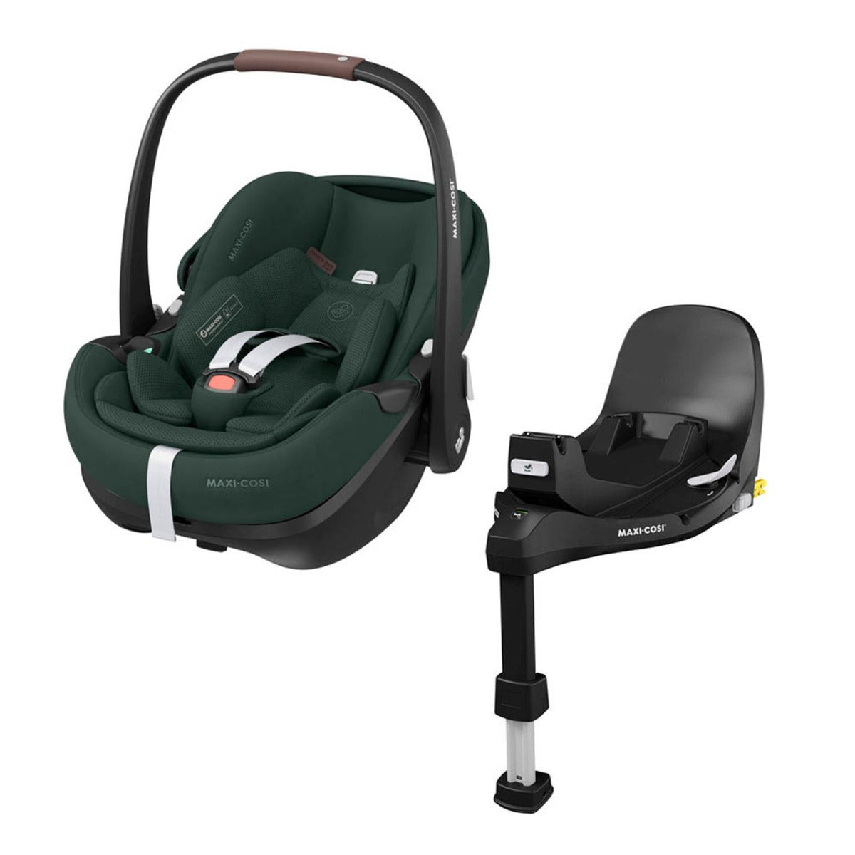 Maxi-Cosi Pebble 360 Pro2 Car Seat + FamilyFix 360 Pro Base - Twillic Green