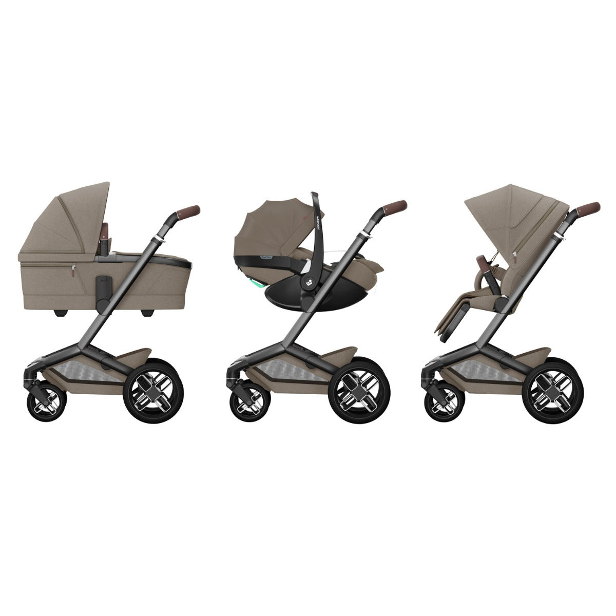 Maxi-Cosi Fame Pushchair - Twillic Truffle with Black Wheels