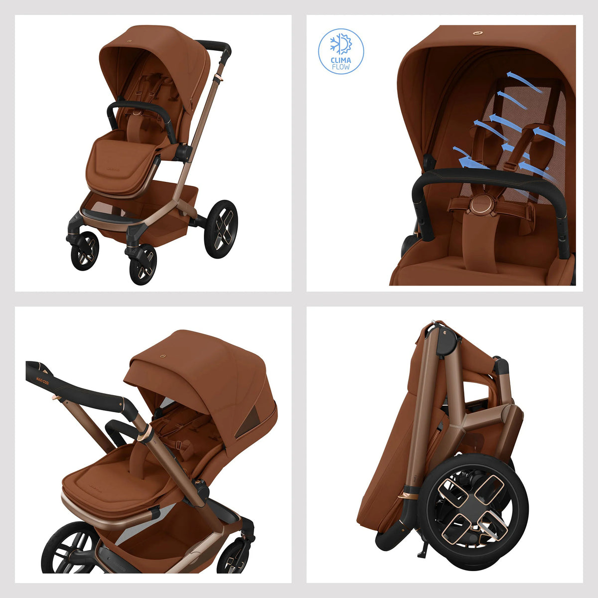 Maxi-Cosi FAME Pushchair & Carrycot - Copper Terra