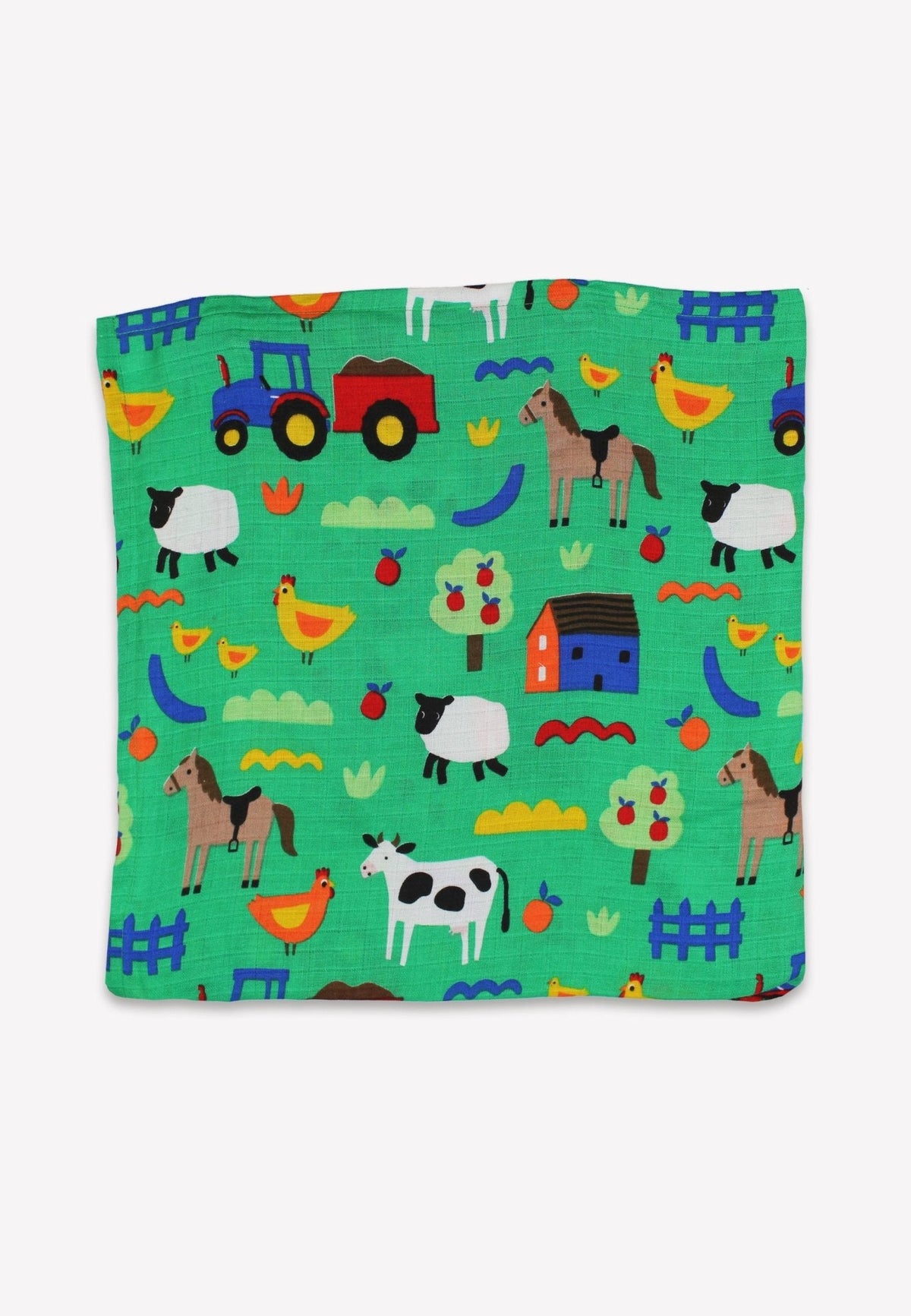 Toby Tiger Organic Hillside Print 2 Pack Muslins