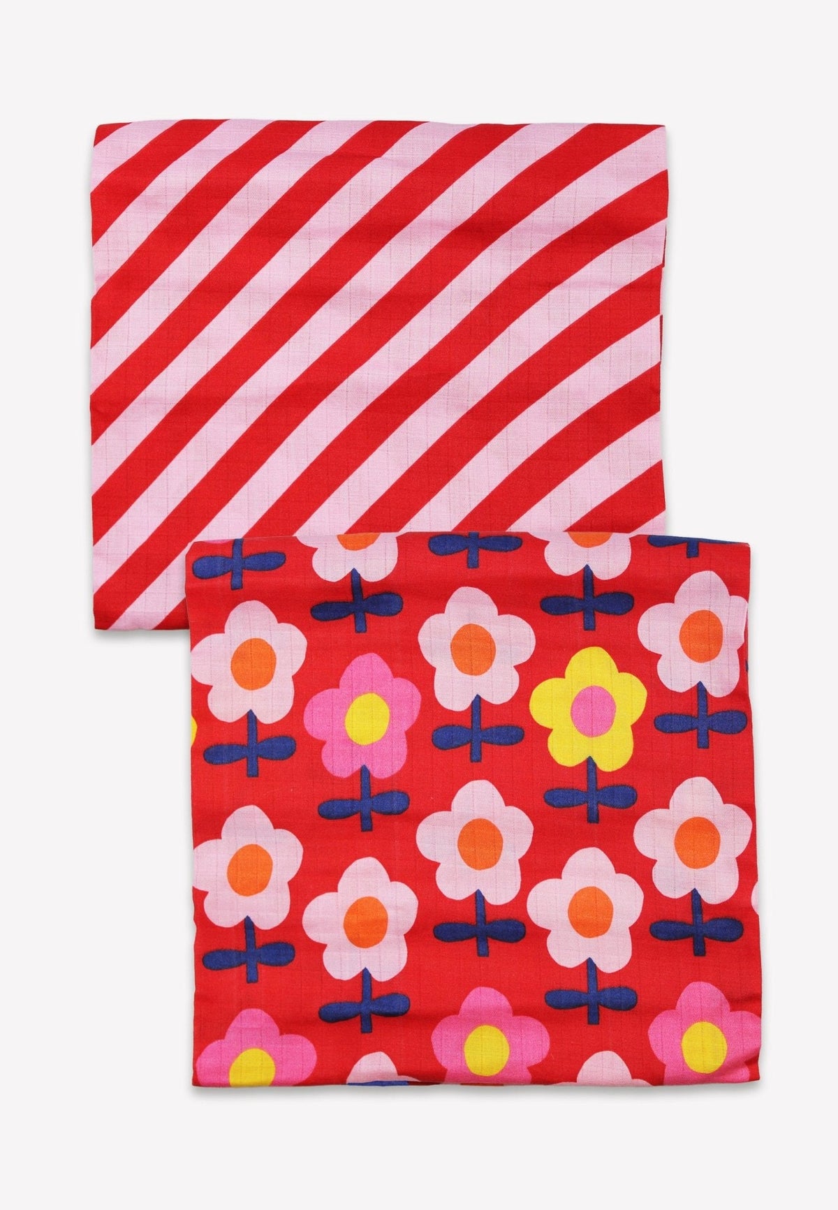 Toby Tiger Organic Pink Flower Muslin 2-Pack