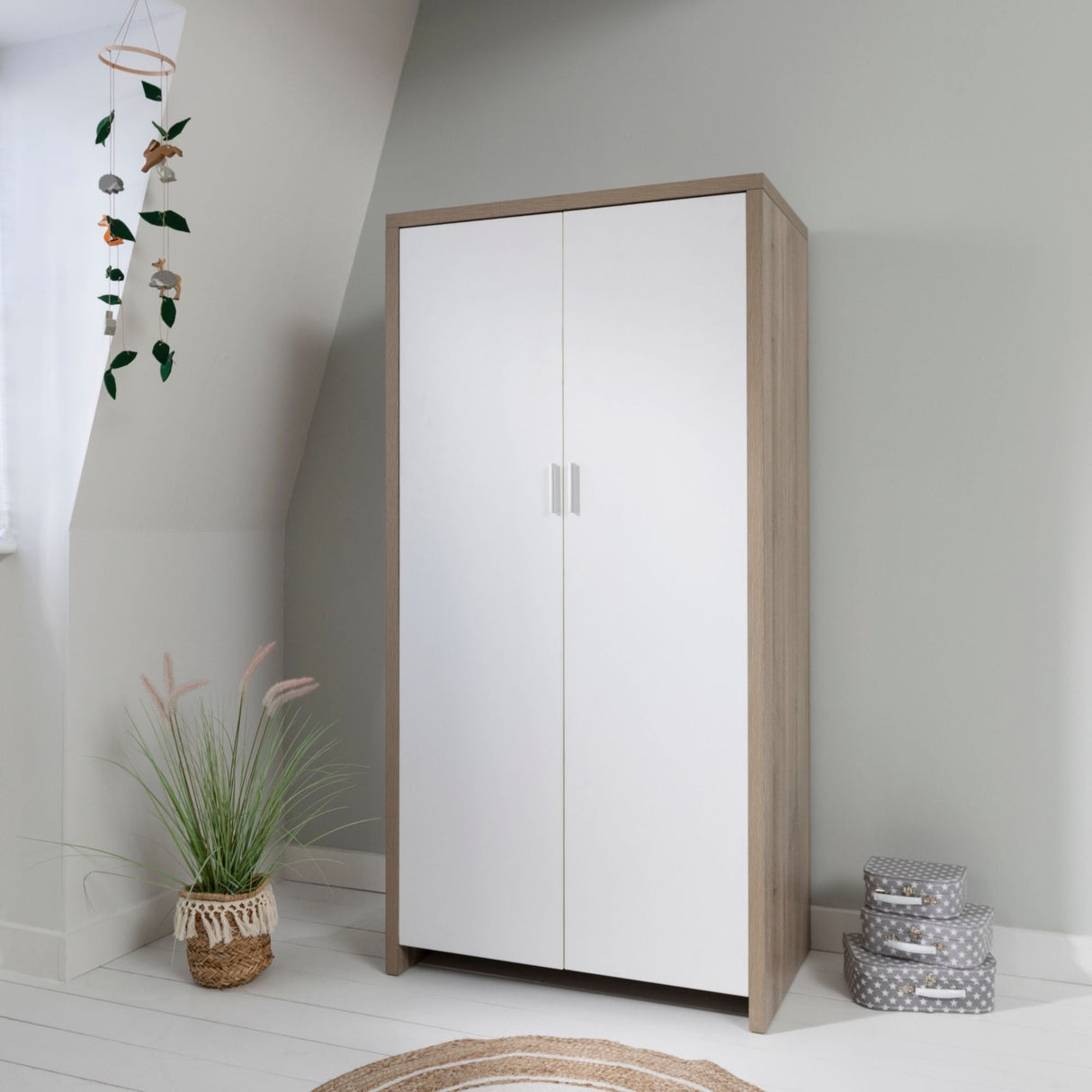 Tutti Bambini Modena Wardrobe - White & Oak