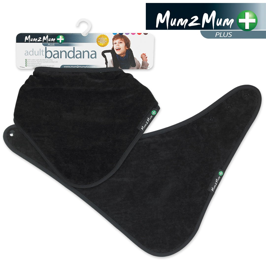 Mum 2 Mum PLUS Adult Disability Bib - Black