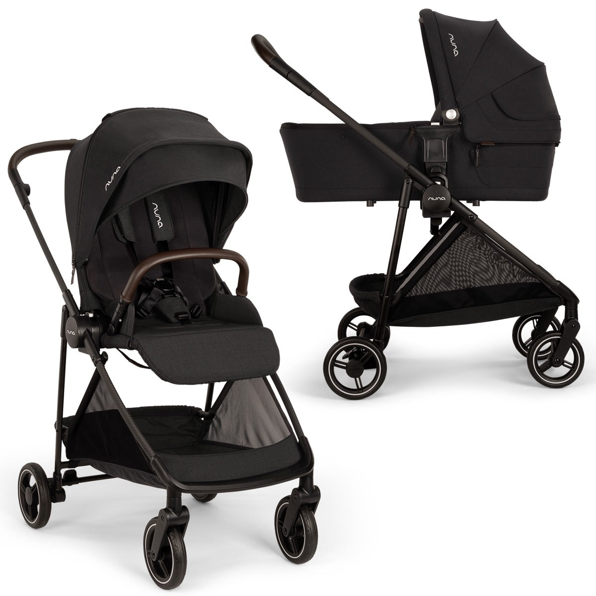 Nuna IXXA Next with ARRA Flex & Base Curv Travel System Bundle - Caviar