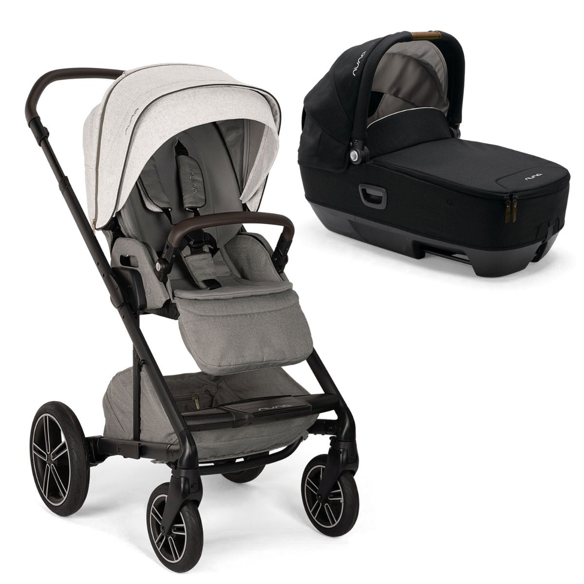 Nuna MIXX Next Pushchair + CARI Carrycot - Mineral
