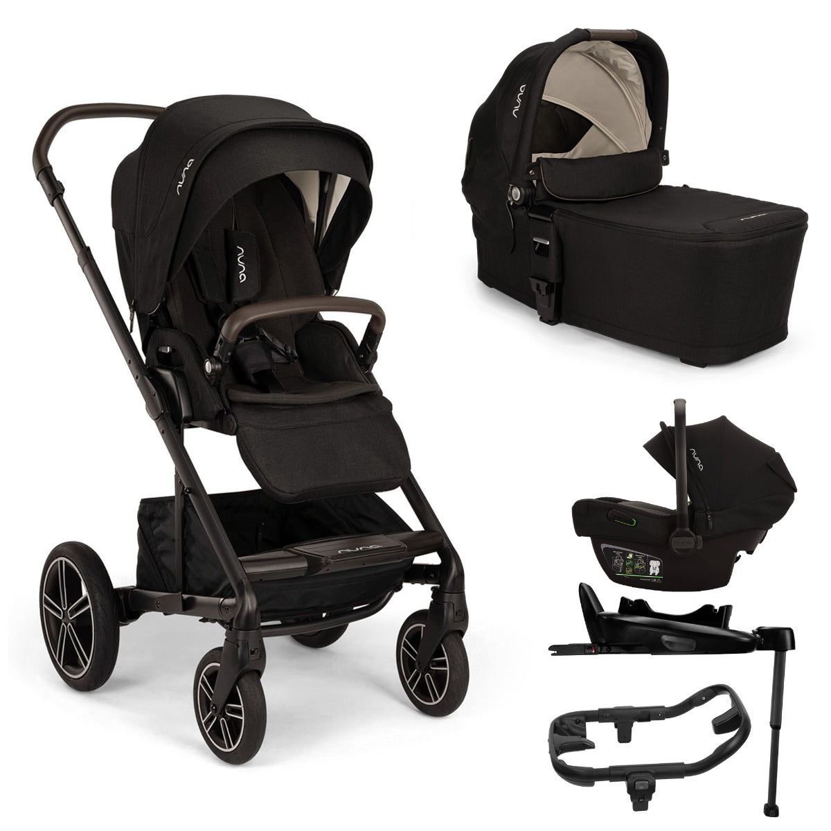 Nuna MIXX Next + PIPA Next Generation Travel System Bundle - Caviar