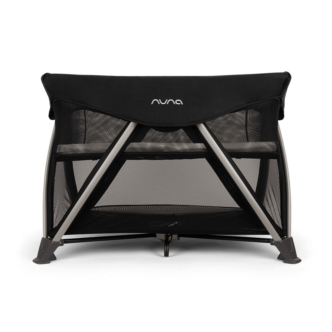Nuna SENA Aire Travel Cot with Zip On Bassinet - Caviar